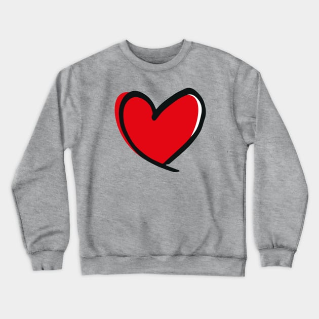 big heart, big love Crewneck Sweatshirt by Phil Tessier